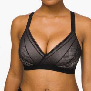 Lululemon black nude lace lined awake to lace adjustable bra - 32E